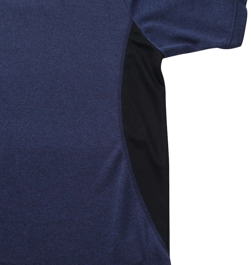 大きいサイズ メンズ LOTTO (ロット) DRYメッシュ杢半袖Tシャツ サイド切り替え