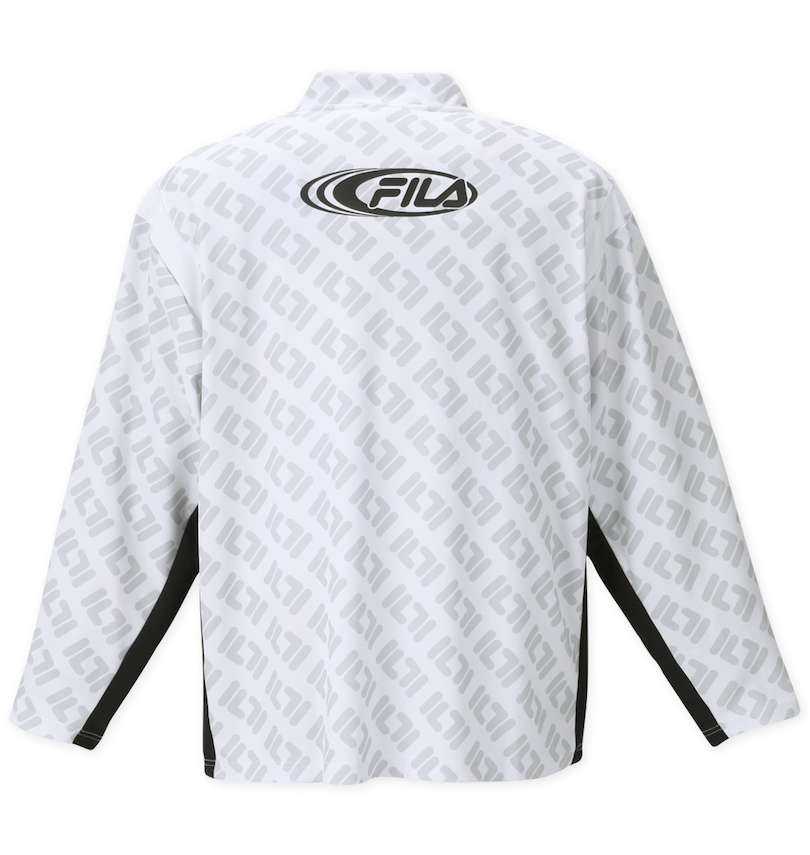 大きいサイズ メンズ FILA GOLF (フィラゴルフ) ハーフジップ長袖シャツ バックスタイル