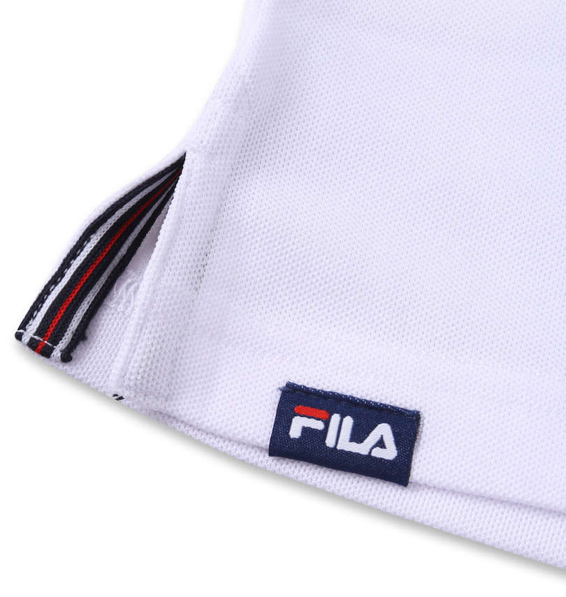 大きいサイズ メンズ FILA GOLF (フィラゴルフ) ハーフジップ半袖シャツ+インナーセット 裾サイドスリット