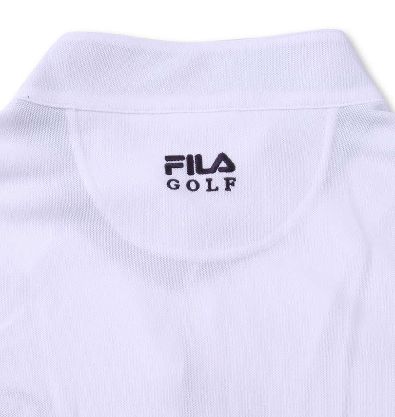 大きいサイズ メンズ FILA GOLF (フィラゴルフ) ハーフジップ半袖シャツ+インナーセット バック刺繍