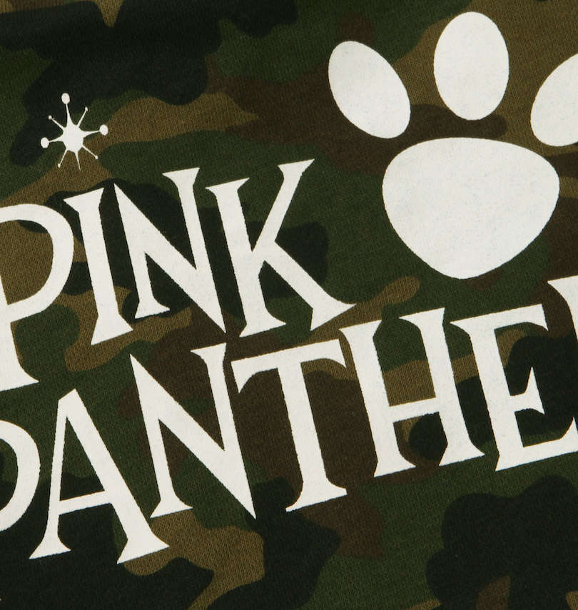 大きいサイズ メンズ PINK PANTHER×FLAGSTAFF (フラッグスタッフ) ピンクパンサーフルジップパーカー プリント拡大