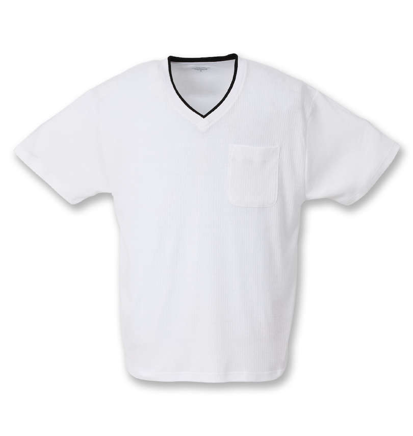 大きいサイズ メンズ 楽スマ (ラクスマ) 汗染み軽減樽型フェイクレイヤード半袖VTシャツ 