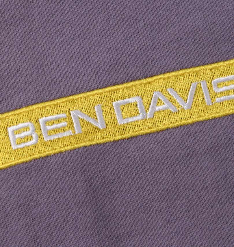 大きいサイズ メンズ BEN DAVIS (ベン デイビス) BOX刺繍半袖Tシャツ 刺繍拡大