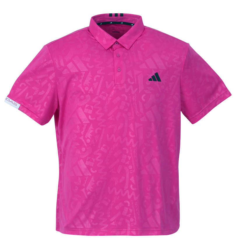 大きいサイズ メンズ adidas golf (アディダスゴルフ) エンボスプリント半袖B.Dシャツ 