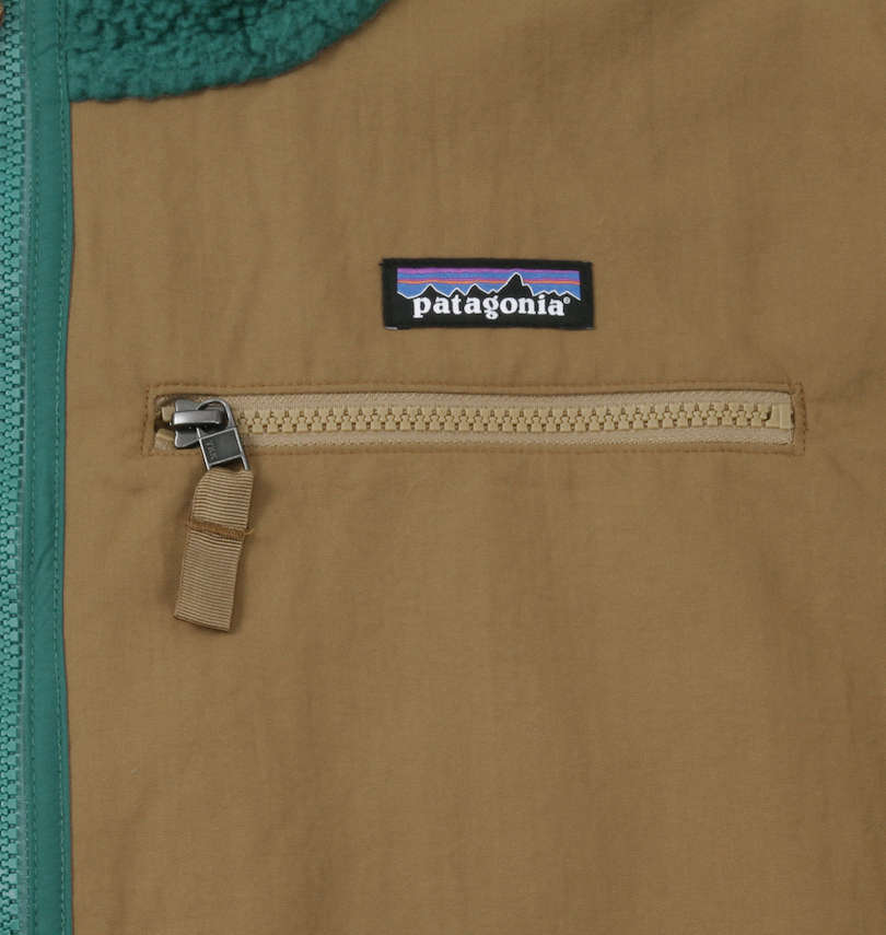 大きいサイズ メンズ PATAGONIA (パタゴニア) ハーフジップフリースパーカー 胸ポケット
