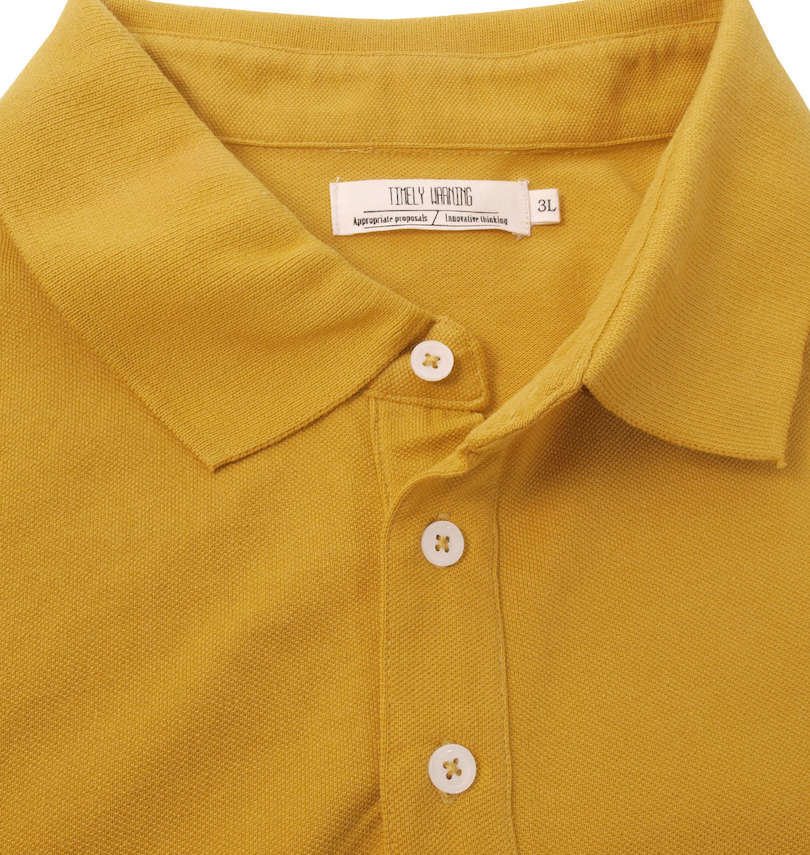 大きいサイズ メンズ Timely Warning (タイムリーワーニング) 鹿の子3段切替半袖ポロシャツ 