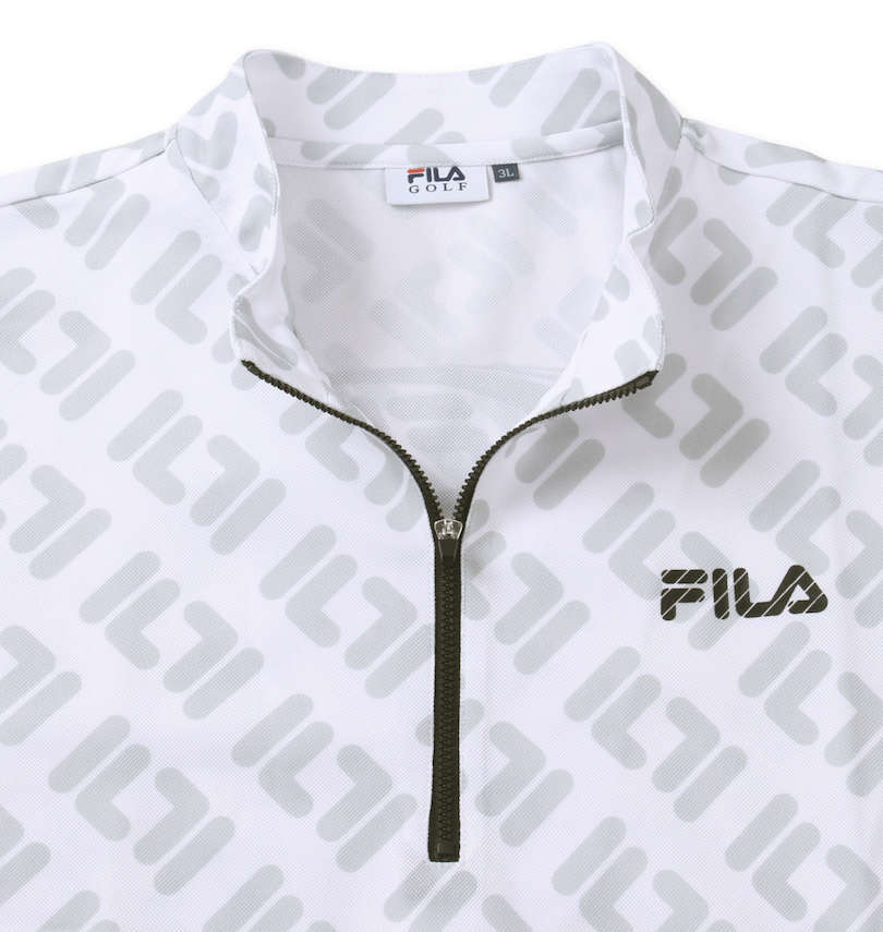 大きいサイズ メンズ FILA GOLF (フィラゴルフ) ハーフジップ長袖シャツ 