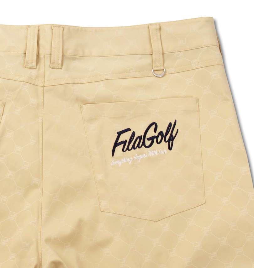 大きいサイズ メンズ FILA GOLF (フィラゴルフ) ストレッチツイルクロップドパンツ バックポケット刺繡