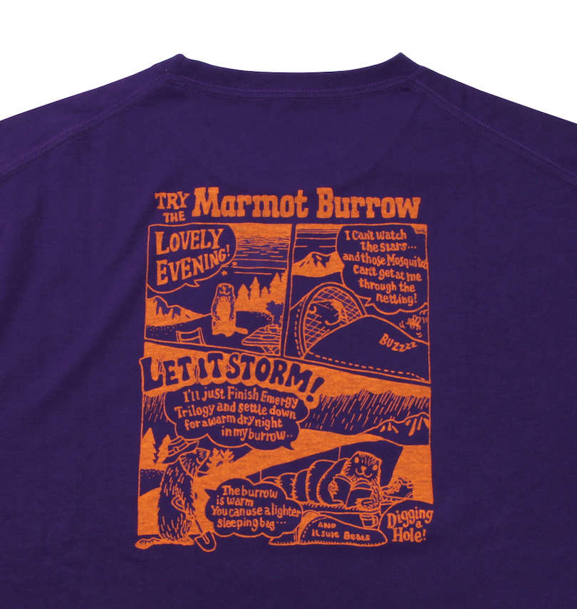 大きいサイズ メンズ Marmot (マーモット) バロウ半袖Tシャツ バックプリント