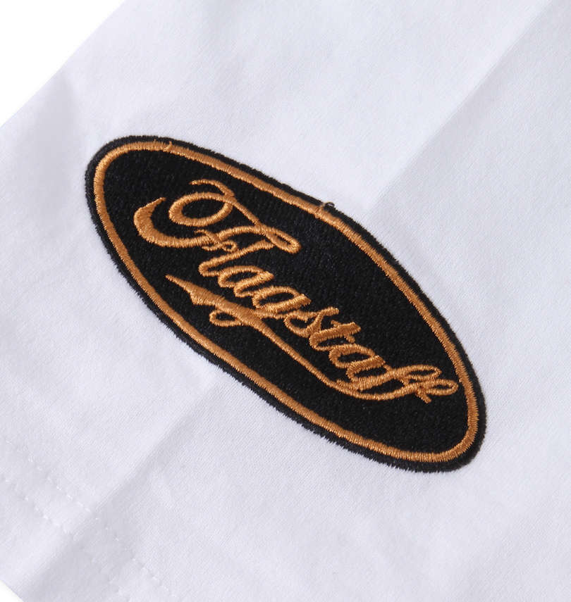大きいサイズ メンズ FLAGSTAFF×PEANUTS (フラッグスタッフ) スヌーピーコラボ半袖Tシャツ 袖刺繍