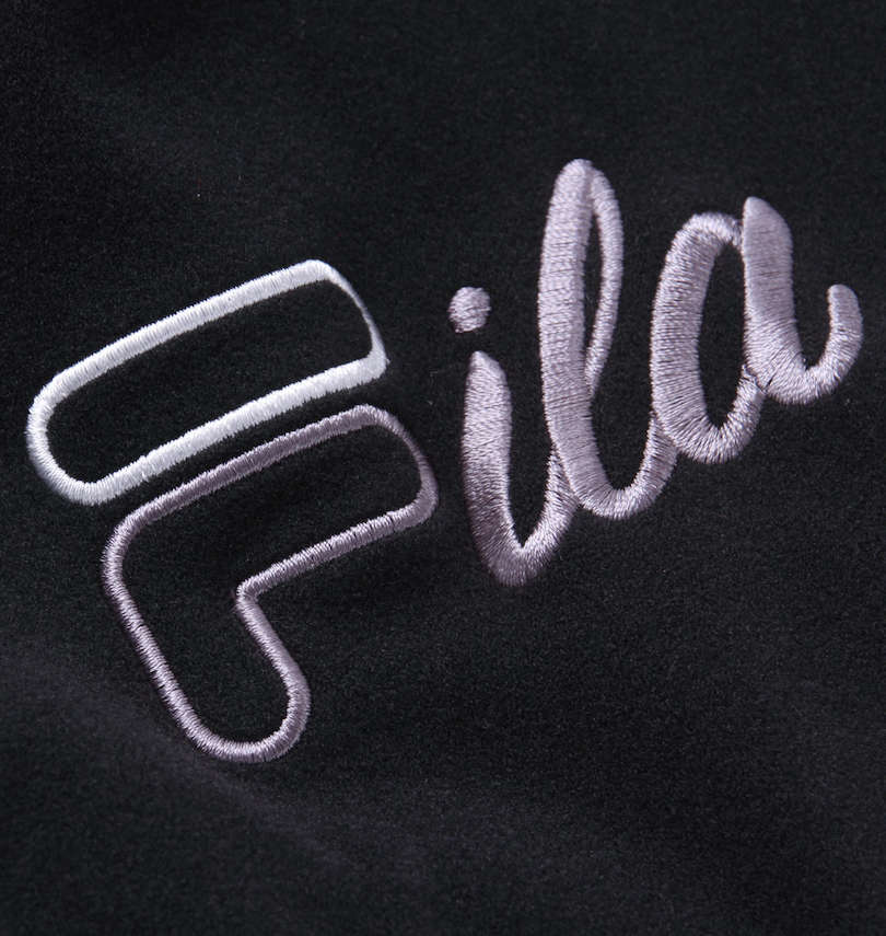 大きいサイズ メンズ FILA GOLF (フィラゴルフ) 両面起毛モックネック長袖シャツ 袖刺繍