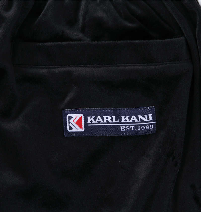 大きいサイズ メンズ KARL KANI (カール カナイ) ベロアセット パンツバックポケット下のロゴネーム
