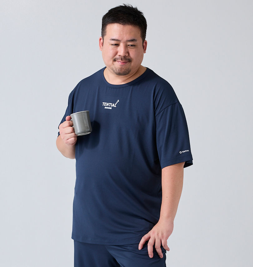 大きいサイズ メンズ TENTIAL (テンシャル) BAKUNE Mesh半袖Tシャツ 