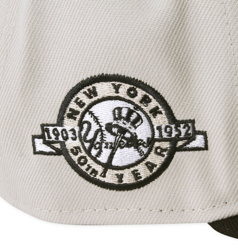 大きいサイズ メンズ NEW ERA (ニューエラ) 59FIFTY®ニューヨーク・ヤンキースMLB Stone Colorキャップ サイド刺繍