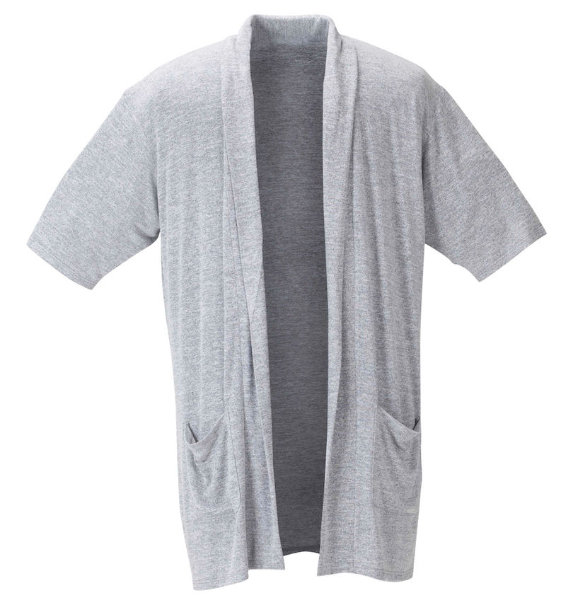 大きいサイズ メンズ launching pad (ランチングパッド) 甘編み杢天竺五分袖コーディガン+半袖Tシャツ コーディガン
