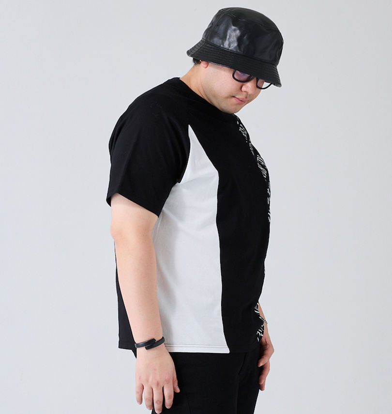 大きいサイズ メンズ Re:luxi (リラクシー) 切替半袖Tシャツ 