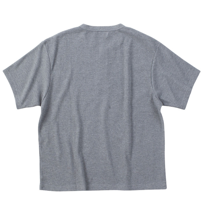 大きいサイズ メンズ Mc.S.P (エムシーエスピー) ワッフルヘンリーネック半袖Tシャツ バックスタイル