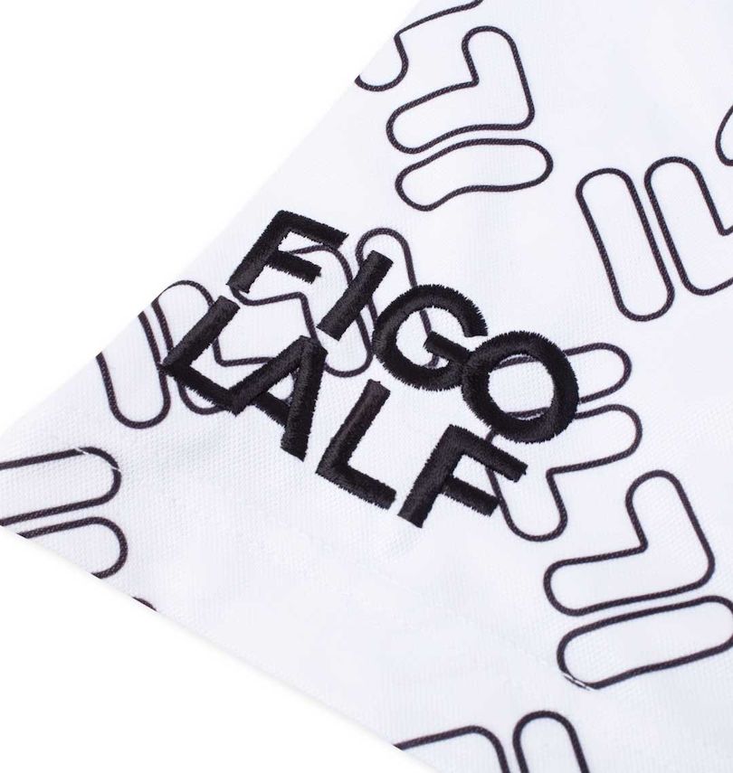 大きいサイズ メンズ FILA GOLF (フィラゴルフ) FILAスクエアプリント半袖シャツ 袖刺繍