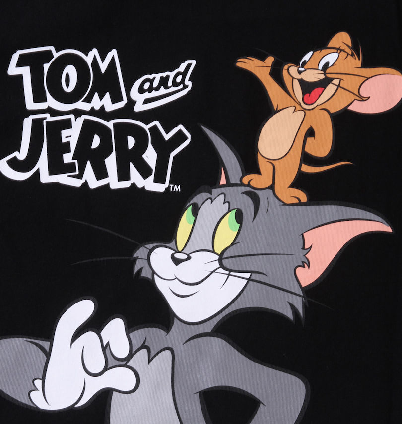 大きいサイズ メンズ TOM and JERRY (トムアンドジェリー) 天竺プリント半袖Tシャツ プリント拡大
