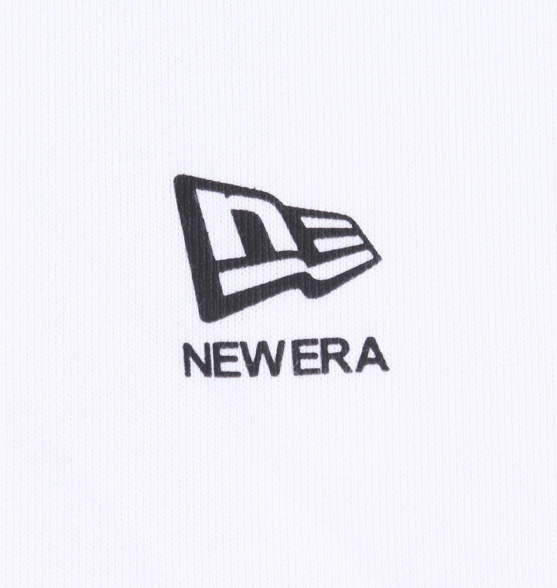 大きいサイズ メンズ NEW ERA (ニューエラ) フラッグ&ワードマーク長袖Tシャツ 左胸のプリント