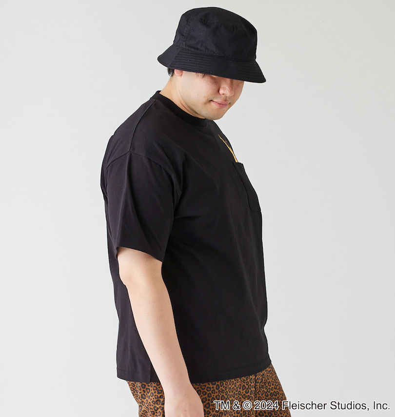 大きいサイズ メンズ BETTY BOOP (ベティ ブープ) 天竺プリントポケット付半袖Tシャツ 