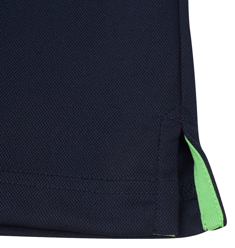 大きいサイズ メンズ NEW ERA®GOLF (ニューエラ®ゴルフ) バーチカルバンダナロゴ半袖ポロシャツ サイドスリット