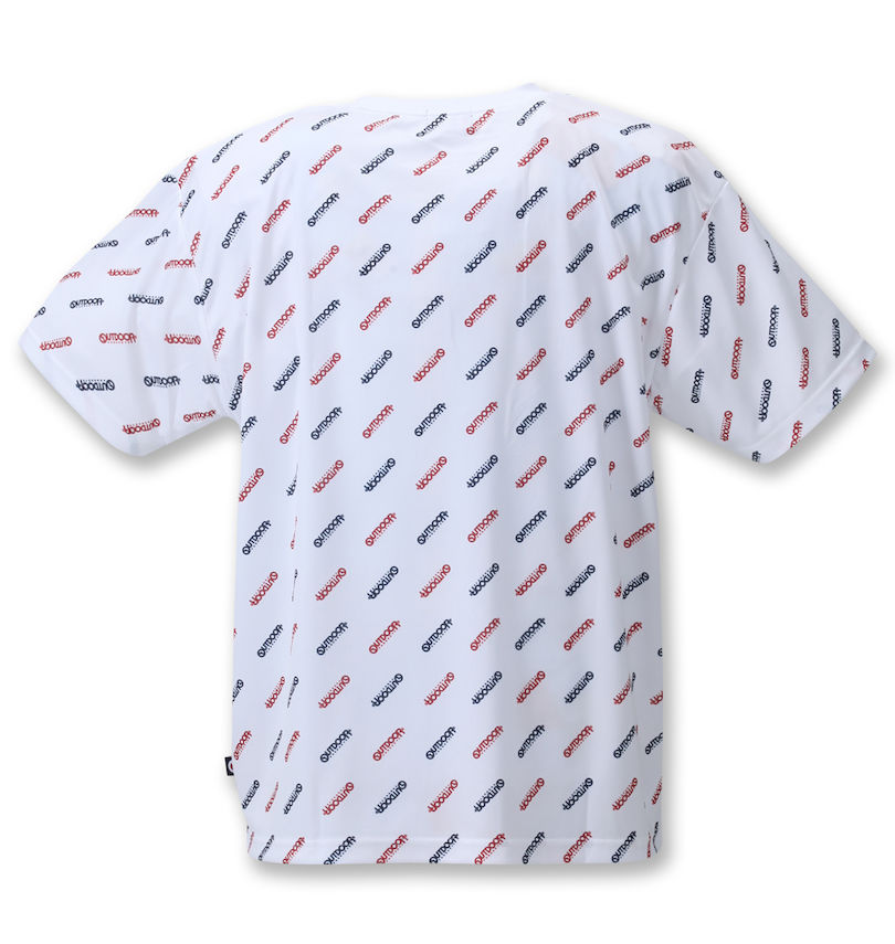 大きいサイズ メンズ OUTDOOR PRODUCTS (アウトドア プロダクツ) DRYメッシュロゴプリント半袖Tシャツ バックスタイル