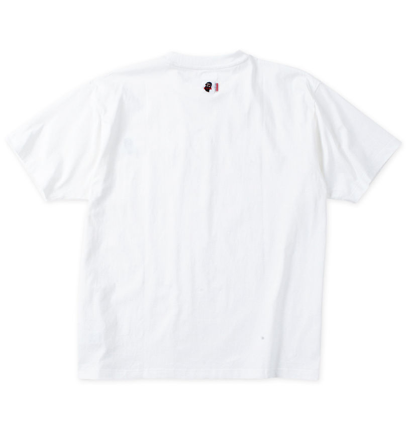 大きいサイズ メンズ FUN for modemdesign (ファン フォー モデムデザイン) オジサンワンポイント刺繍胸ポケット付半袖Tシャツ バックスタイル