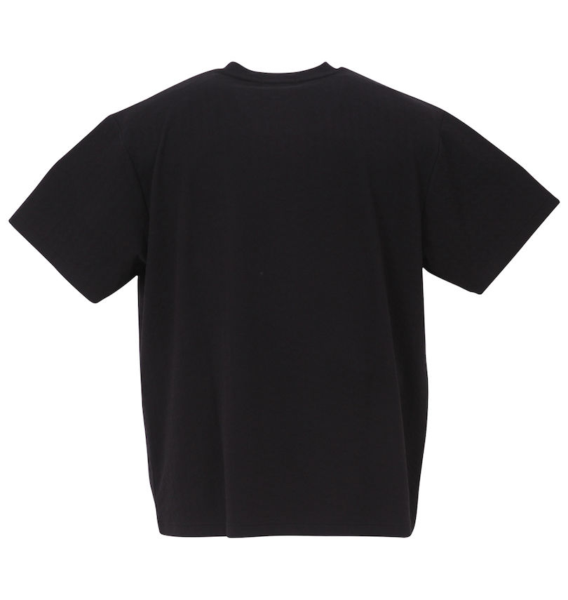 大きいサイズ メンズ COLLINS (コリンズ) TPU格子ジャガードVネック半袖Tシャツ バックスタイル