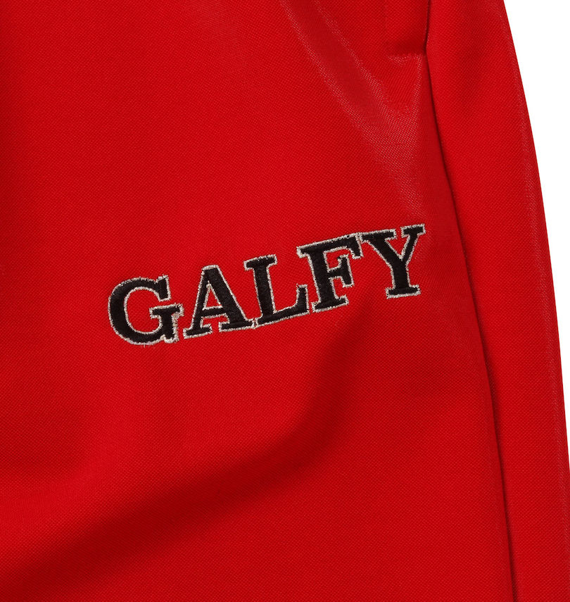 大きいサイズ メンズ GALFY (ガルフィ) ゼブラ切替半袖ジャージセット パンツ左側刺繍