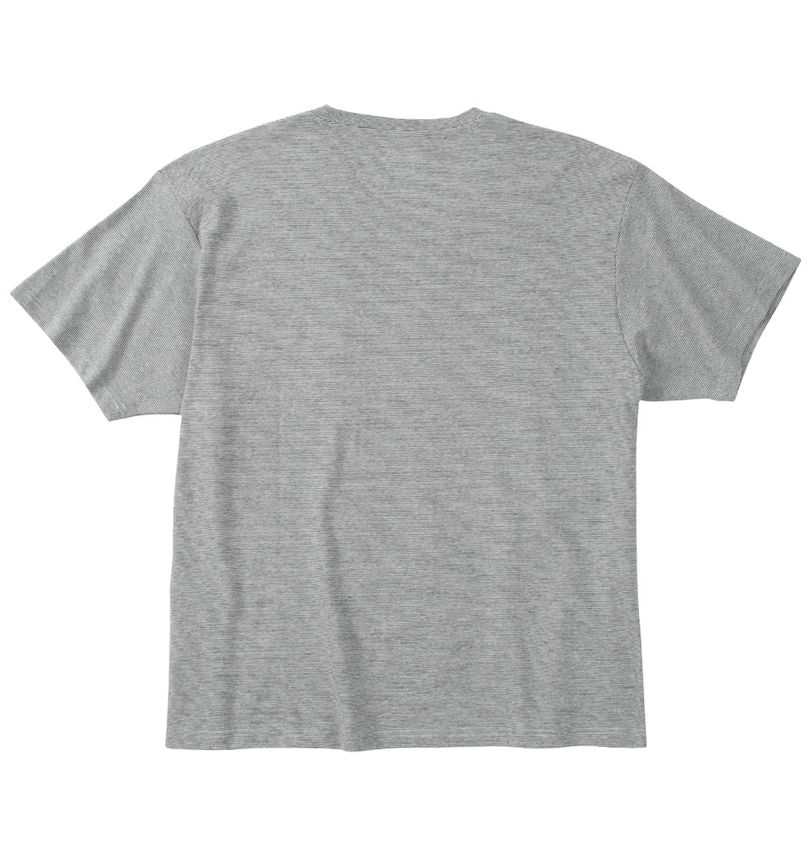 大きいサイズ メンズ Mc.S.P (エムシーエスピー) オーガニックコットンミジンボーダーVネック半袖Tシャツ バックスタイル
