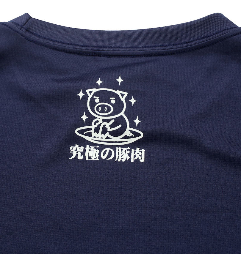 大きいサイズ メンズ 豊天 (ブーデン) ゴールデンポーク美豚DRYハニカムメッシュ半袖Tシャツ バックプリント