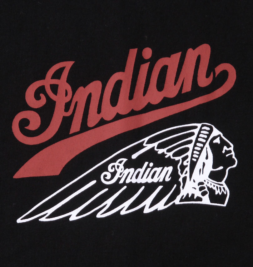 大きいサイズ メンズ INDIAN MOTOCYCLE (インディアンモトサイクル) 天竺プリント長袖Tシャツ 