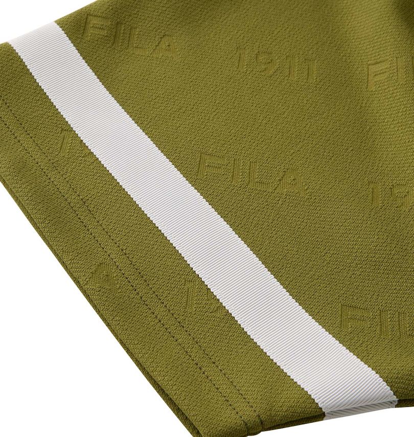 大きいサイズ メンズ FILA GOLF (フィラゴルフ) 半袖シャツ+インナーセット 袖テープ部分