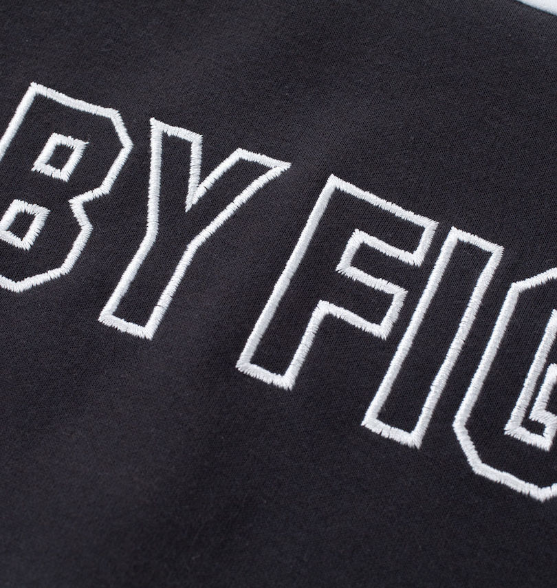 大きいサイズ メンズ H by FIGER (エイチバイフィガー) 天竺切替半袖ラガーシャツ 刺繍