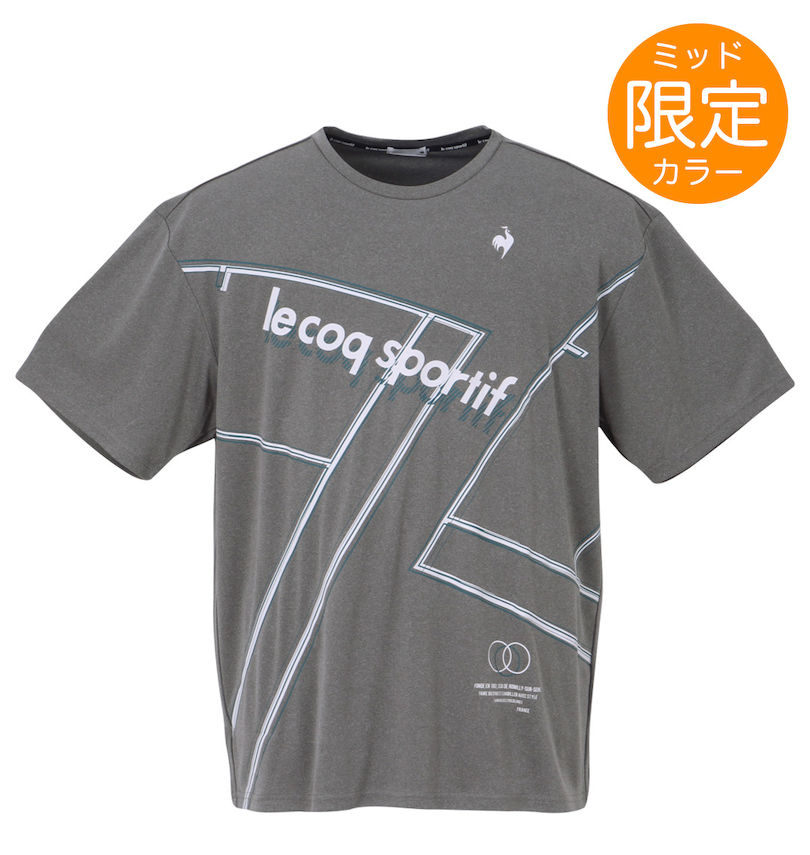 大きいサイズ メンズ LE COQ SPORTIF (ルコックスポルティフ) 杢スムースグラフィックプラクティス半袖Tシャツ 