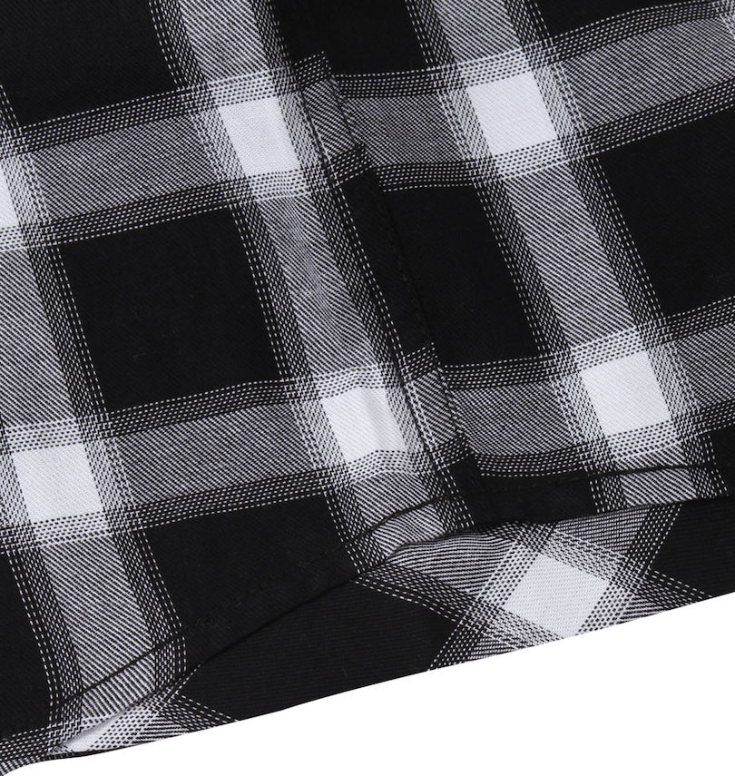 大きいサイズ メンズ FLAGSTAFF×PEANUTS (フラッグスタッフ) スヌーピーコラボチェック半袖シャツ サイド裾