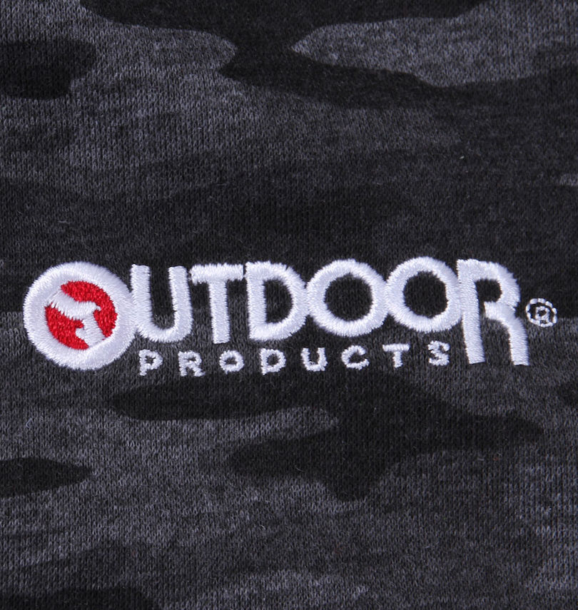 大きいサイズ メンズ OUTDOOR PRODUCTS (アウトドア プロダクツ) ダンボールカモフラフルジップパーカー 刺繍