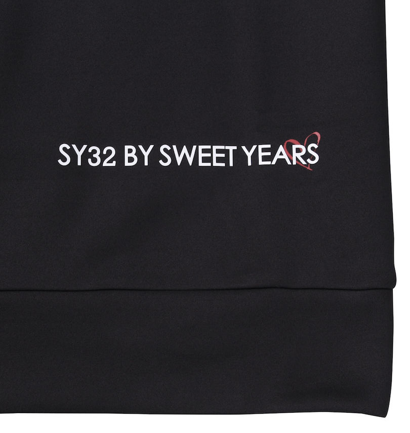 大きいサイズ メンズ SY32 by SWEET YEARS (エスワイサーティトゥバイスィートイヤーズゴルフ) ジップアップライトストレッチシャツ 裾プリント