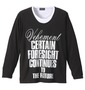 COLLINS パーカーベスト+フェイクTシャツ 杢チャコール×ブラック: