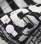 b-one-soul スタジャン+Tシャツ(半袖) ブラック×ホワイト: フロントプリント