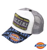 DICKIES ワッペン付キャップ ブラック×グレー