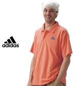adidas ポロシャツ(半袖) オレンジ