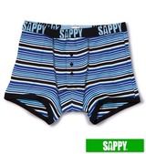 SAPPY ボーダーニットトランクス ブルー系