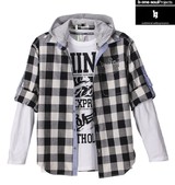 b-one-soul シャツ+Tシャツ ブラック系×ホワイト