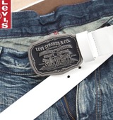Levi's ツーホーストップベルト ホワイト