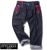 Stylekey デニムパンツ ネイビー