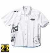 BODY GLOVE 総柄シャツ(半袖) ホワイト