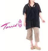 TORRID シフォンブラウス ブラック