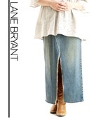 LANE BRYANT ロングスカート ブルー